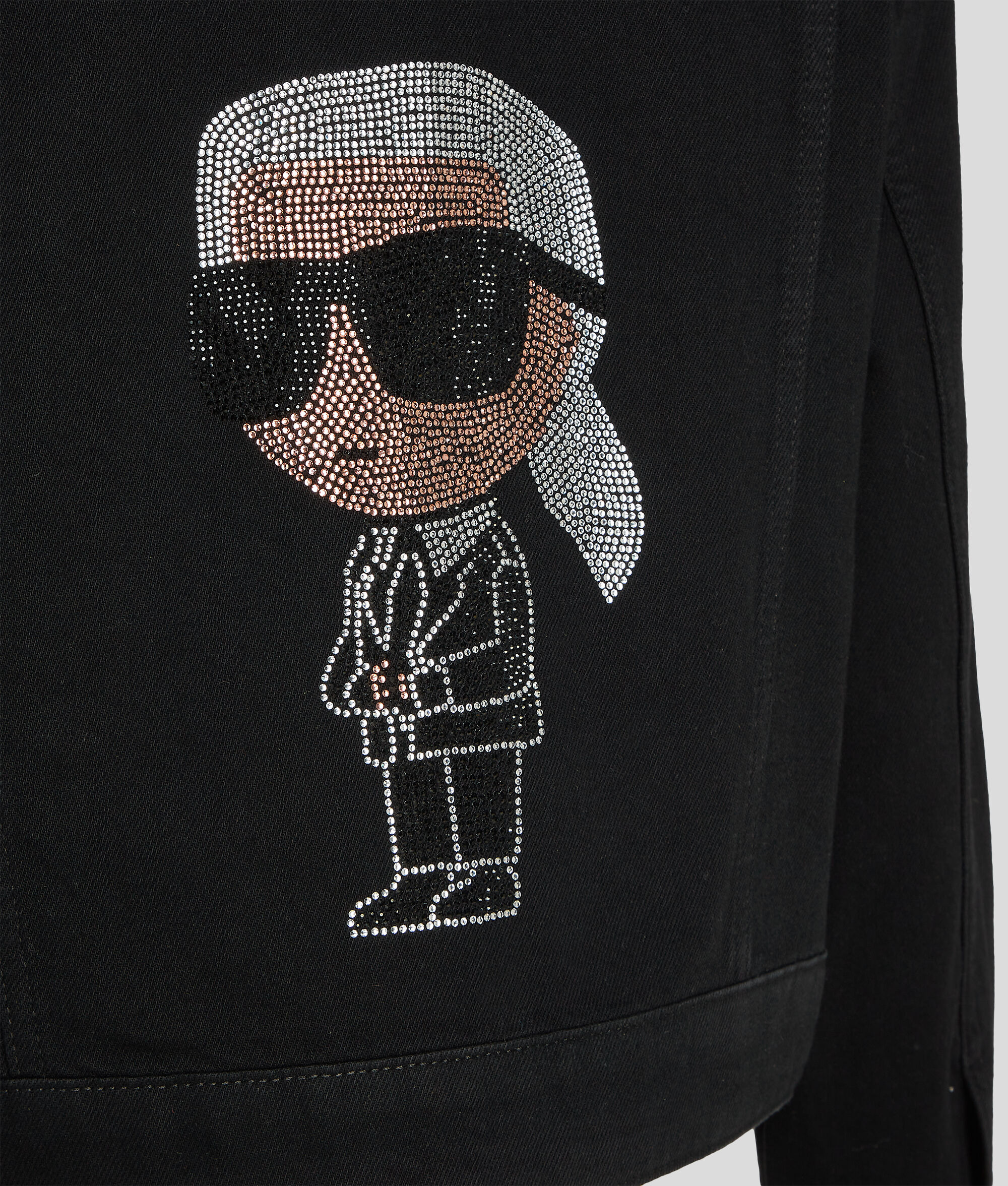 VESTE EN JEAN AVEC STRASS K/IKONIK KARL