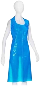 AMPRI PE Einwegschürze Heavy blau, 50 Stück