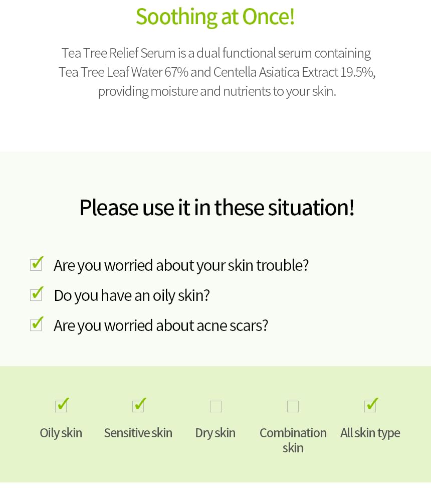iUNIK - Tea Tree Relief Serum 50ml