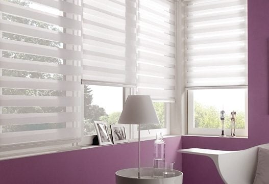 GARDINIA Doppelrollo »mit Aluminiumkassette« Lichtschutz Sichtschutz mit Bohren freihängend Hochwertige Optik und Staubschutz