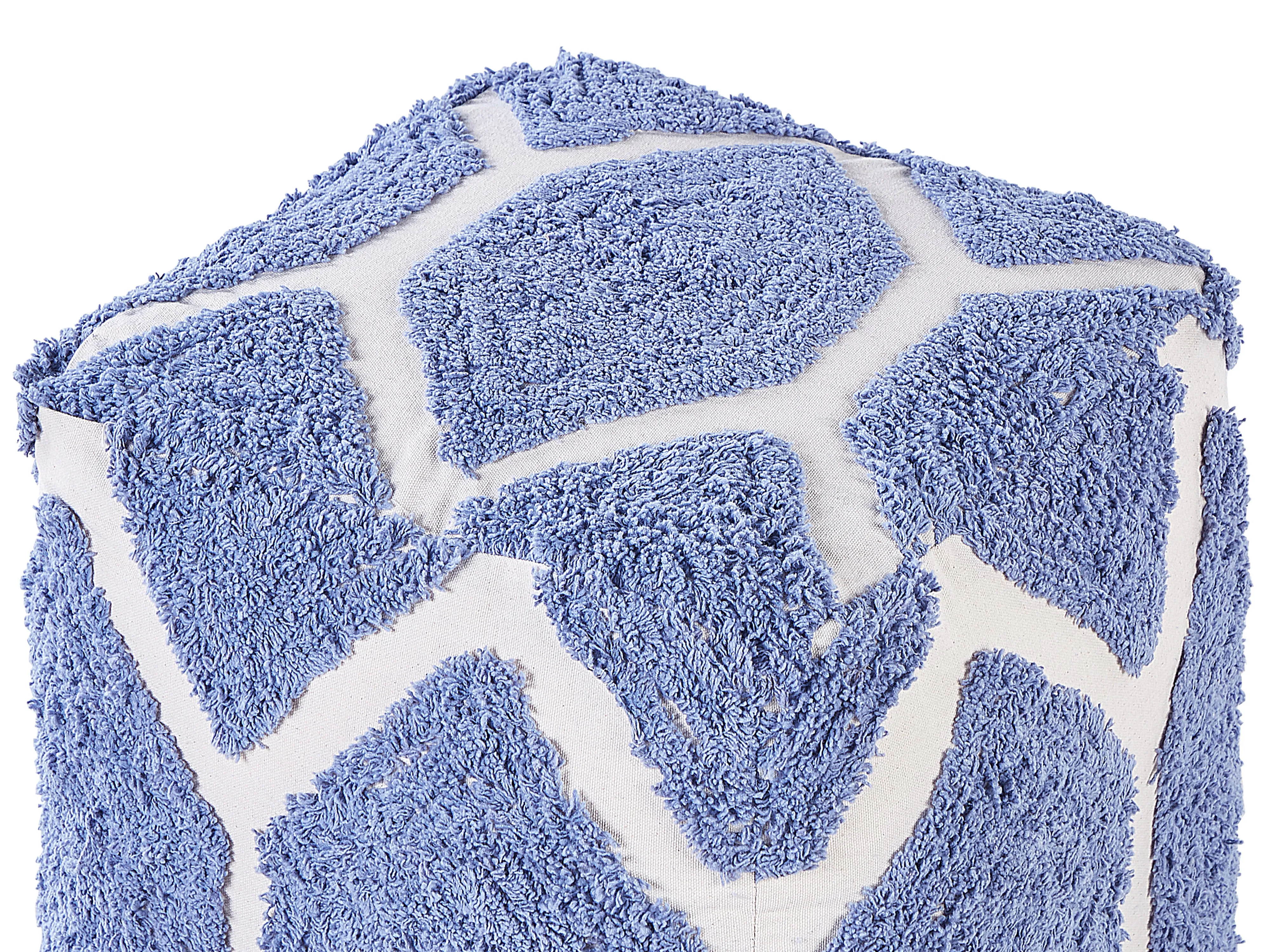 Poef ROJHAN Katoen Blauw