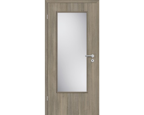 Pertura binnendeur Yori CPL Lariks Rook in de lengte 86,0x198,5 cm Links met licht uitsparing G3 (zonder glas)