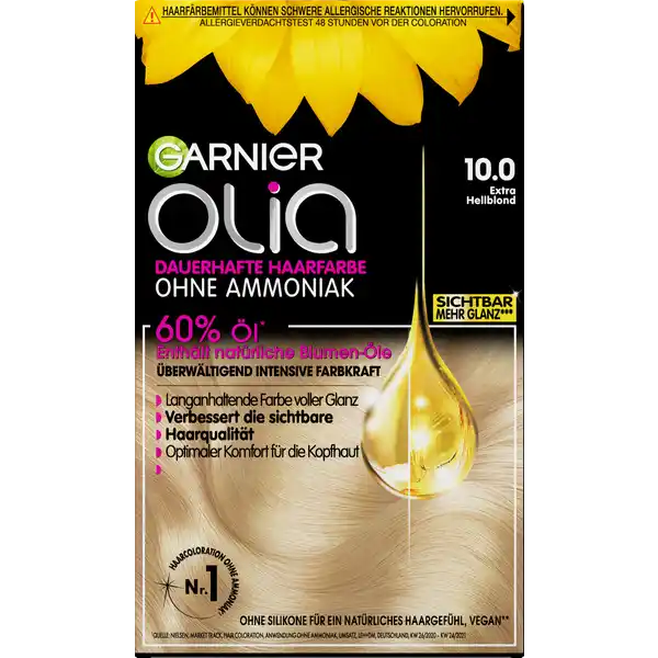 Dauerhafte Haarfarbe Coloration 10.0 Extra Hellblond