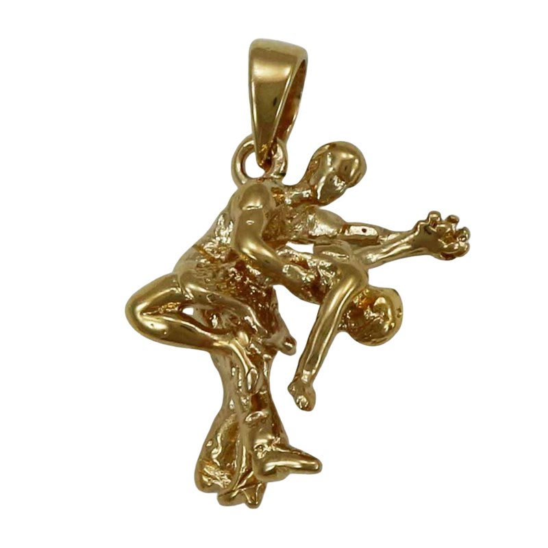 Pendentif danse latine salsa - Plaqué or