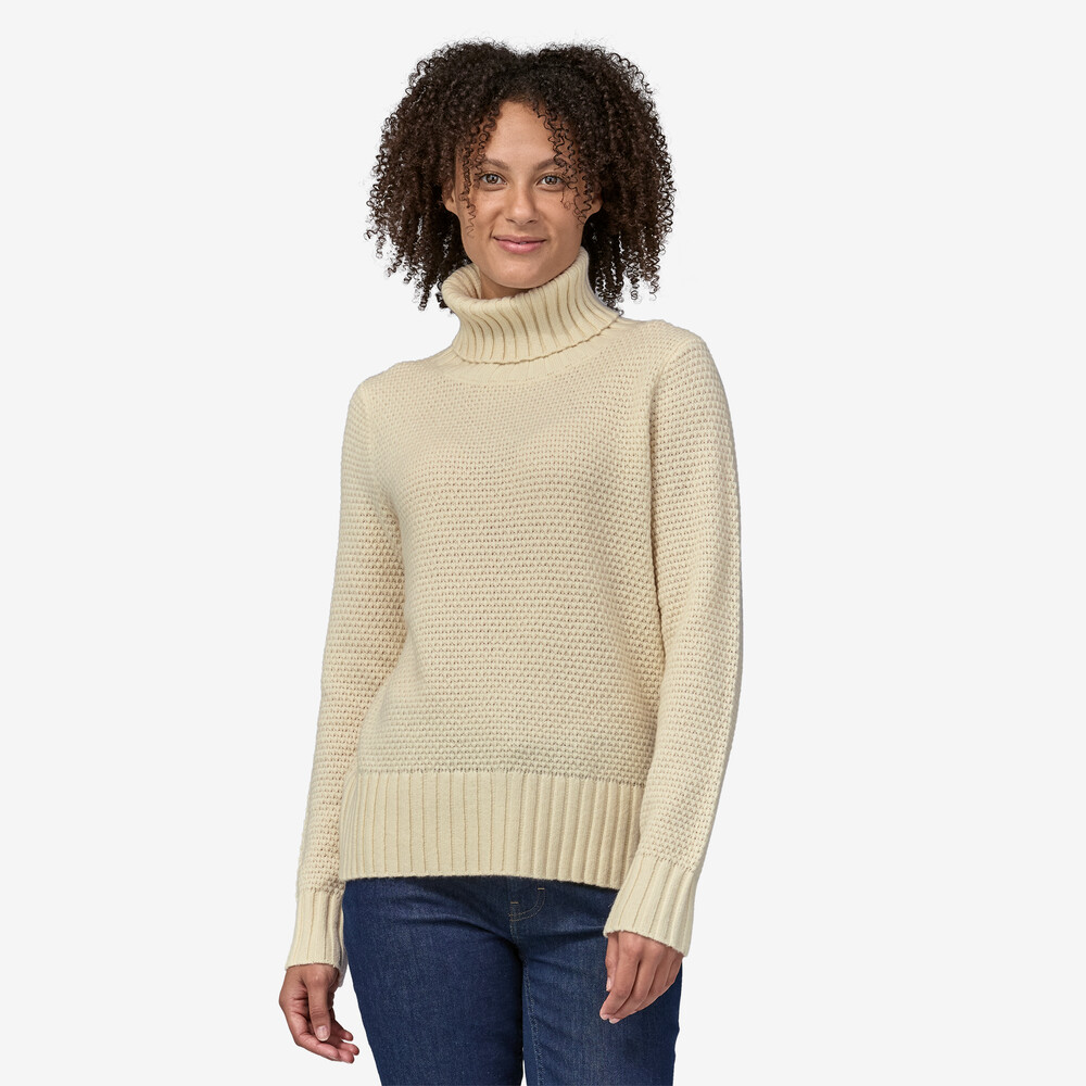 Damen-Rollkragenpullover aus recyceltem Kaschmir