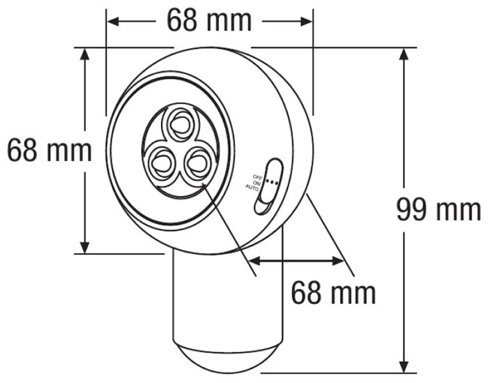 Osram Ledvance Spylux sensorlampe batteri