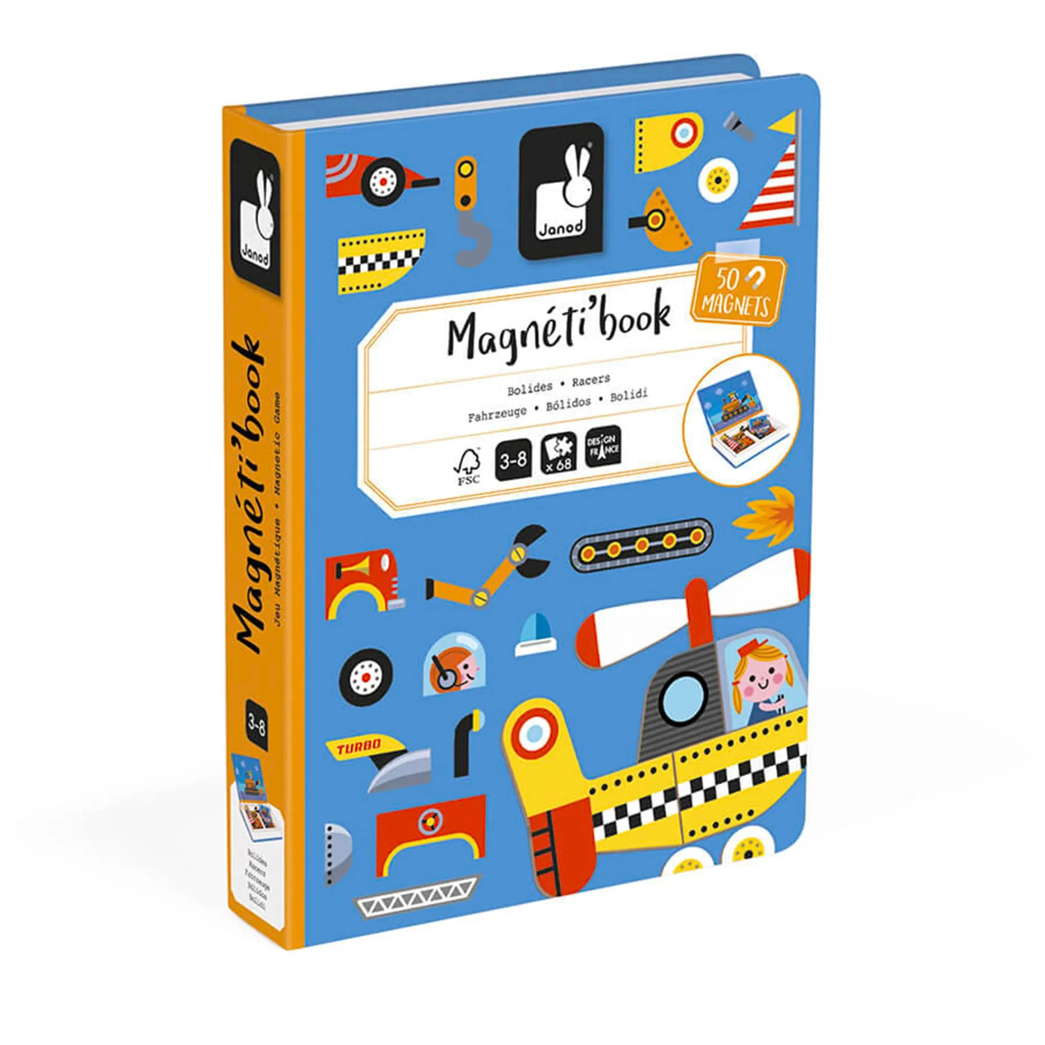 Janod Livre Magnétique Bolides