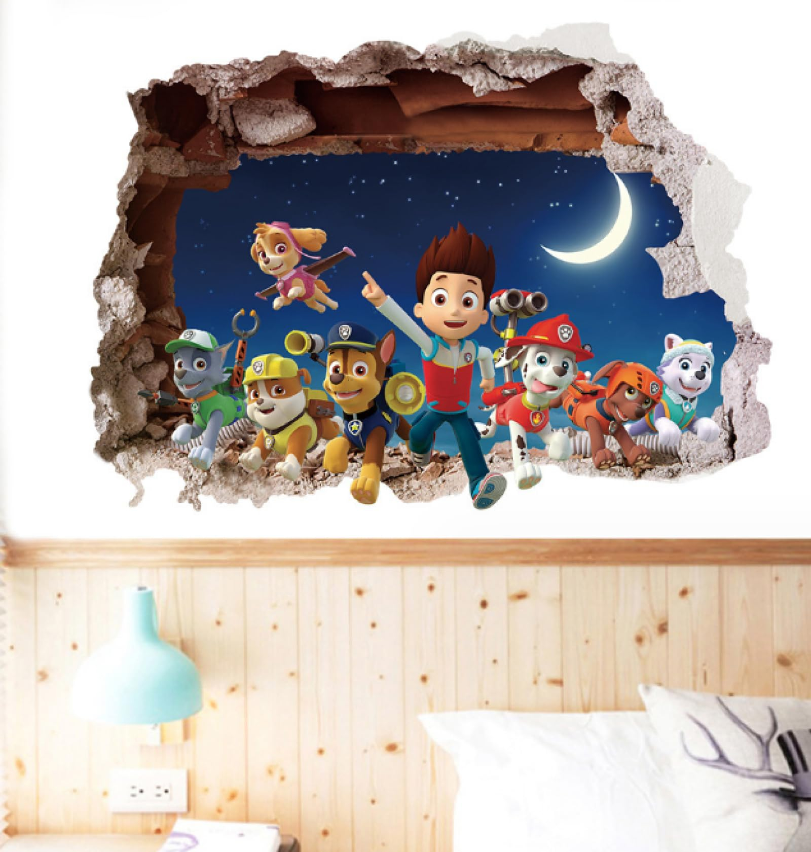 (70x50cm) Wandtattoo Kinderzimmer Aufkleber Home Deko Wandsticker - Tierische Helfer
