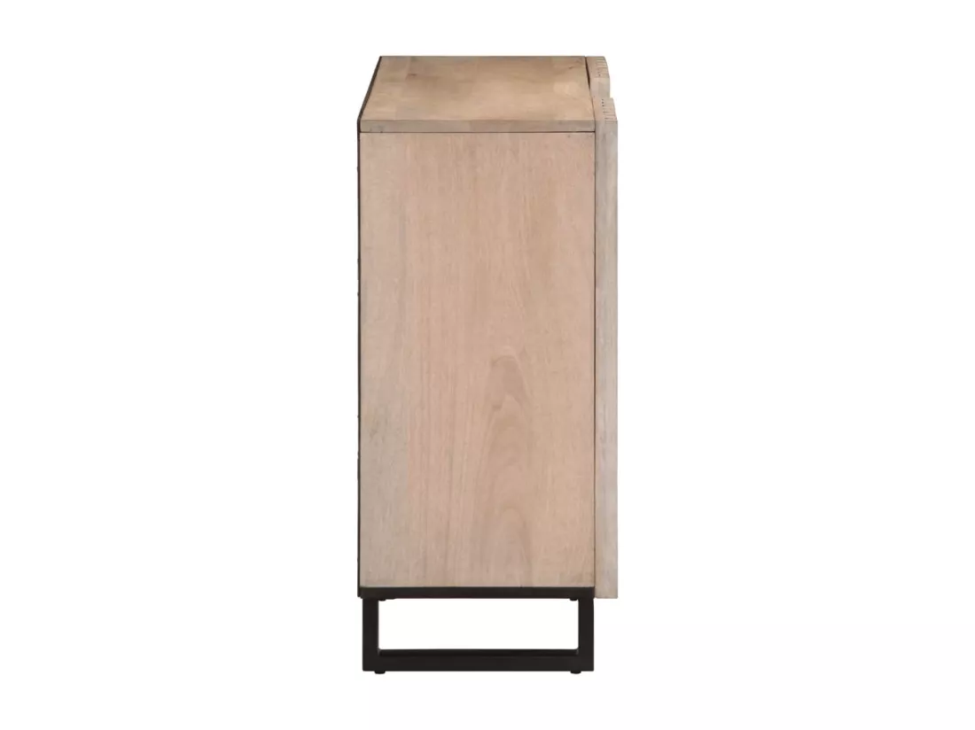 Buffet 90x34x75 cm bois massif de manguier