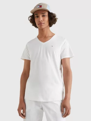 Camiseta Slim Fit com Decote em V