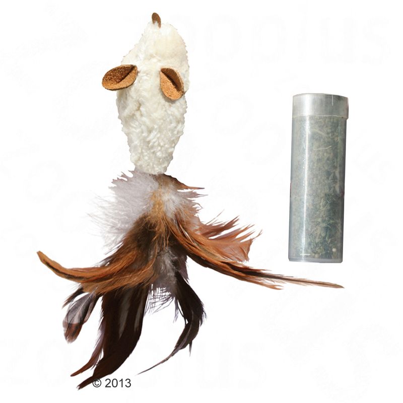 Jouet Kong Feather Mouse avec menthe
