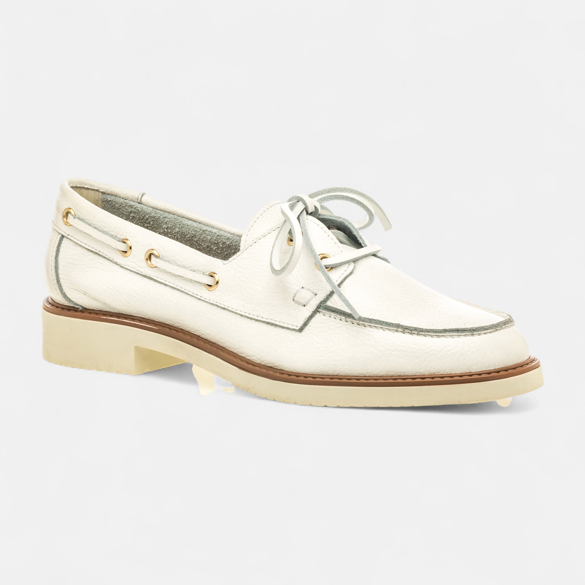 Mocassins Femme en cuir blanc