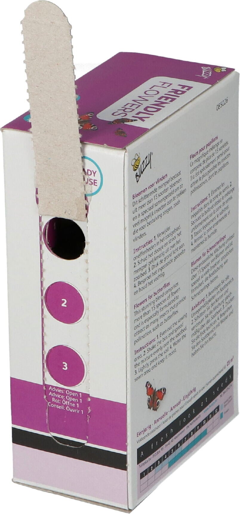 Buzzy grow gifts zaden strooidoosje friendly flowers bermmengsel 100g