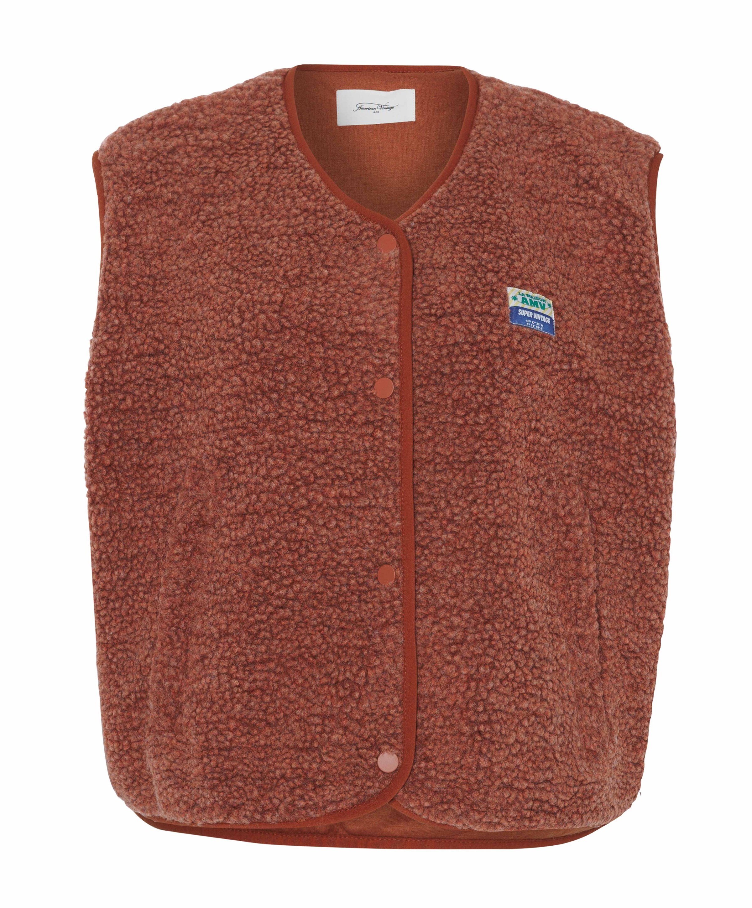 American Vintage Dames gilet brique