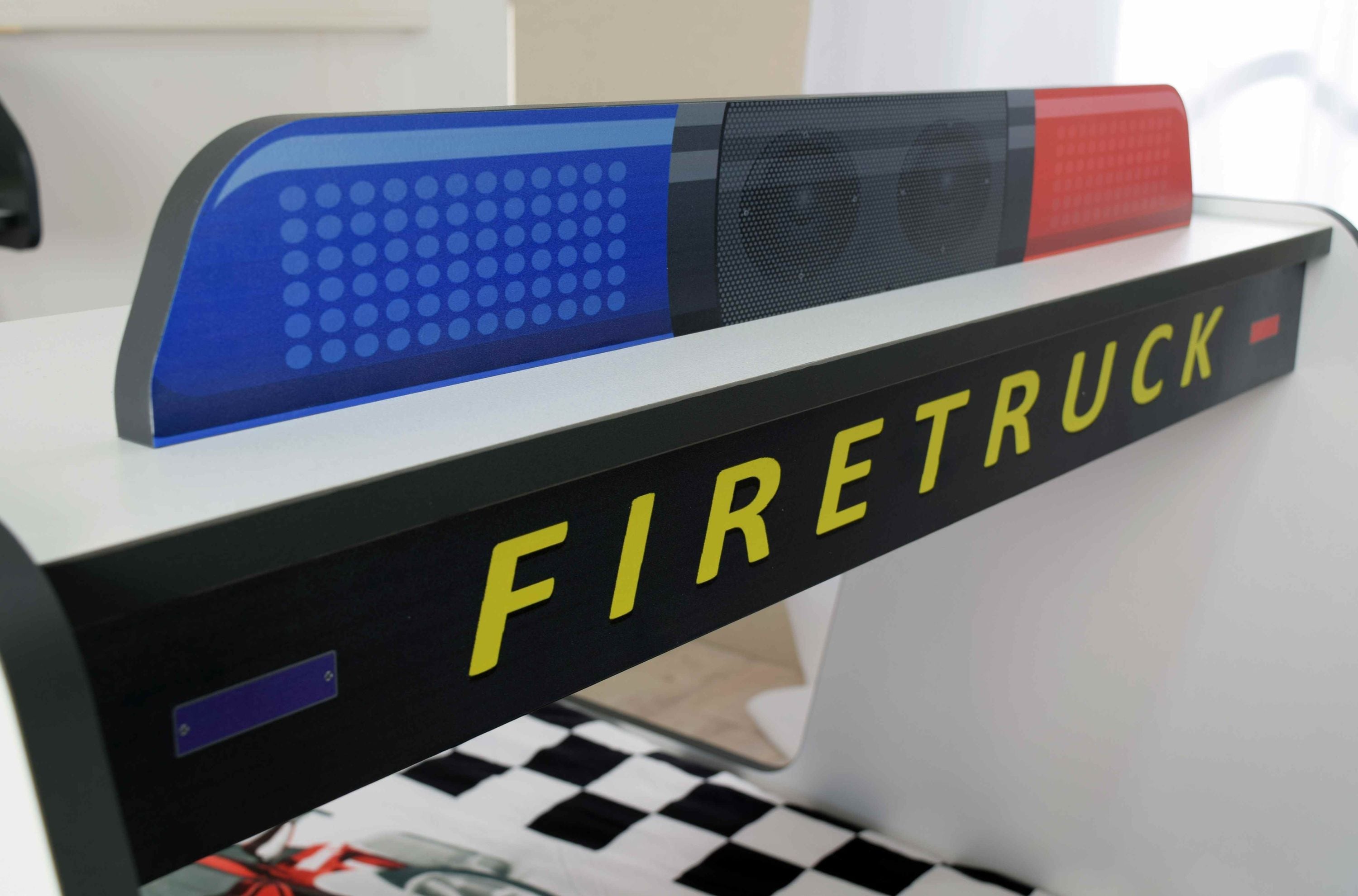 Autobett Kinder 90x200 cm Feuerwehrbett 