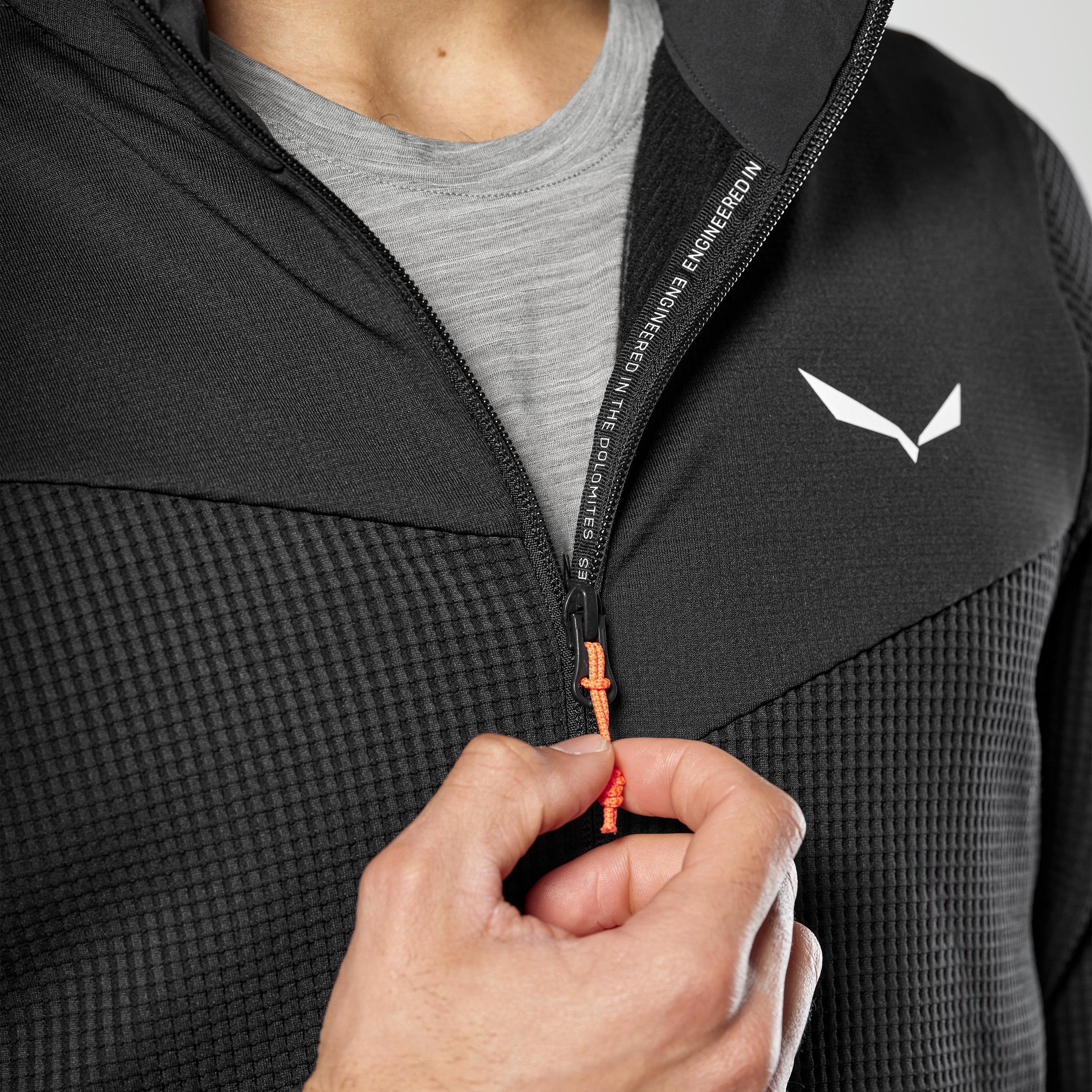 Puez Waffle Hybrid Polarlite Kapuzenjacke Herren