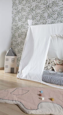Childhome Oppbevaringsboks Hus, Grey/White