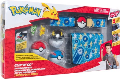 Pokémon Clip 'N' Go Bandolier-veske Lekesett med Poké-ball