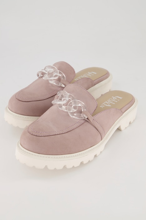 Veloursleder Mule, Weite H
