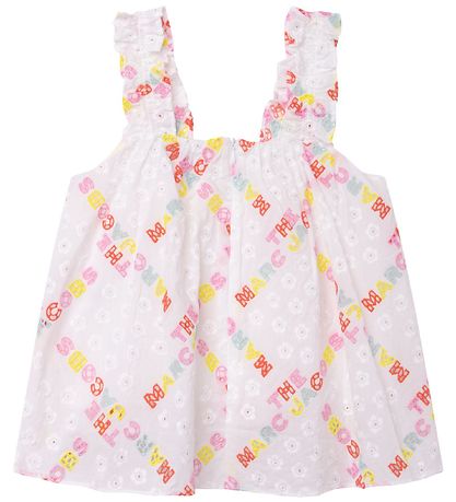 Little Marc Jacobs Top - The Baby Doll Top - Hvid/Pastel m. Blon