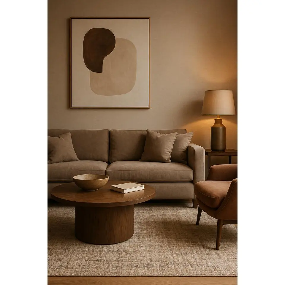 Dutch Wallcoverings Vliesbehang Linen & Textures uni - taupe - 10,05m x 53cm