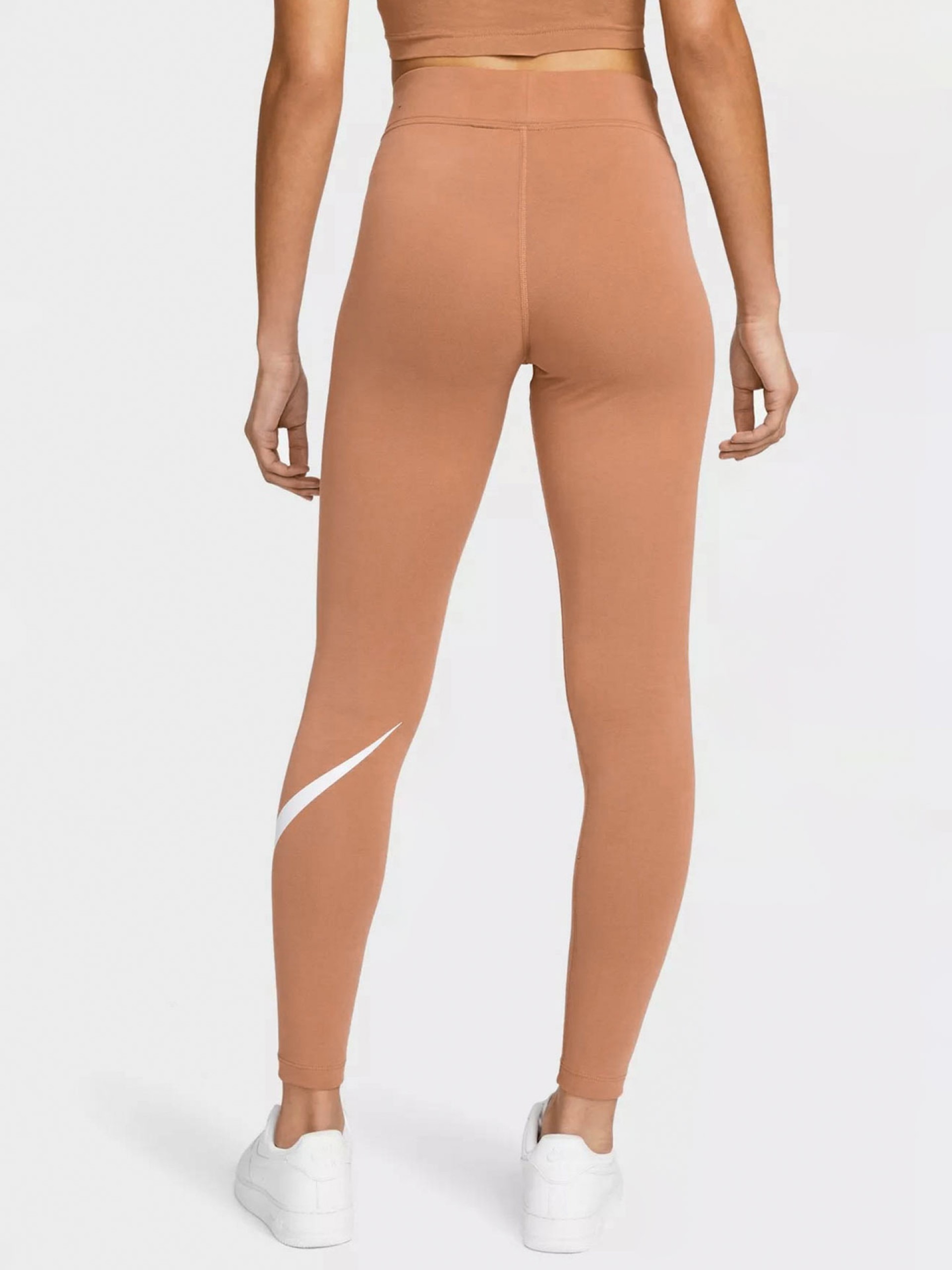 Sportswear Essential Swoosh Leggings Dame 215/Mineral Clay/White