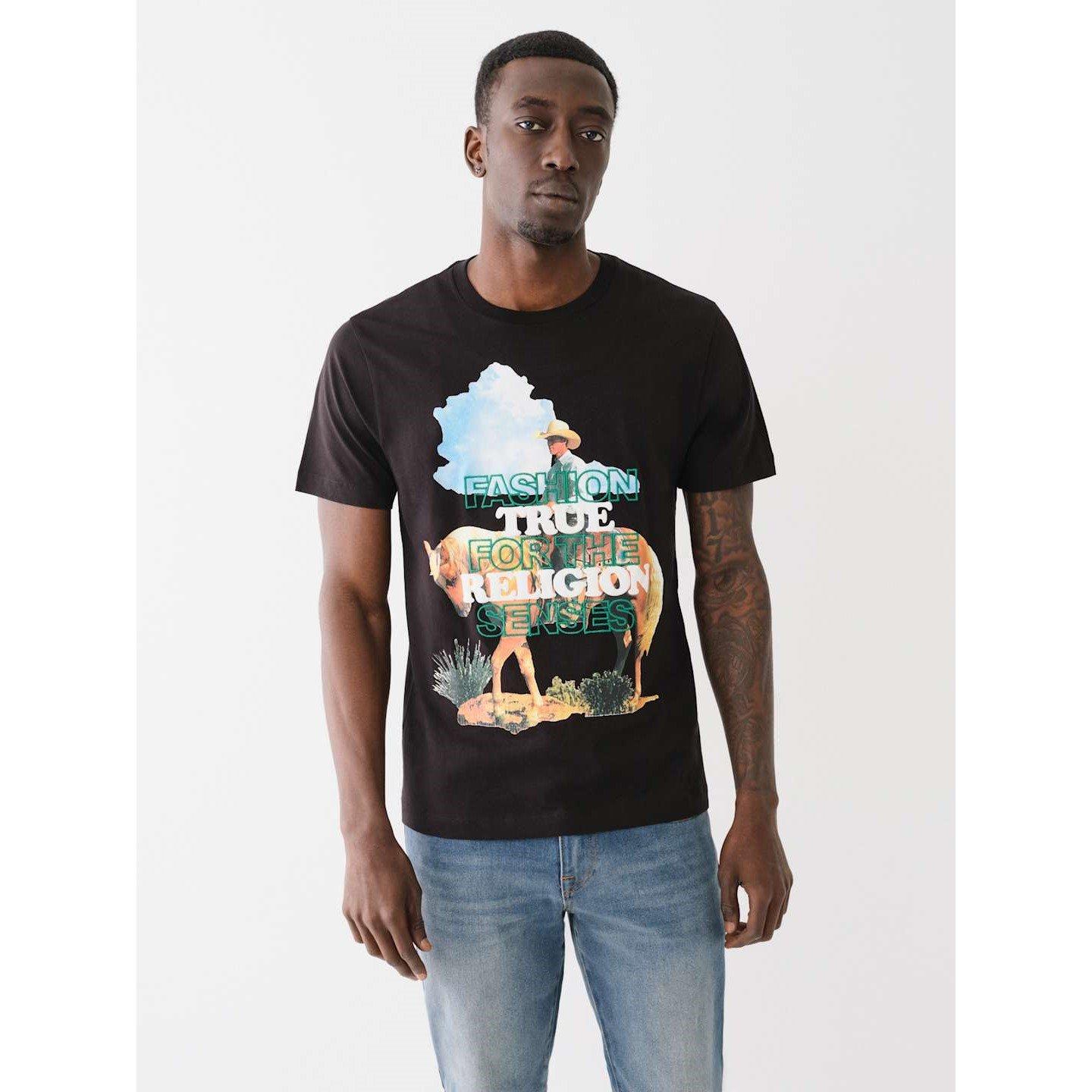 True Religion TR Embroidered Cowboy Shirt Mens