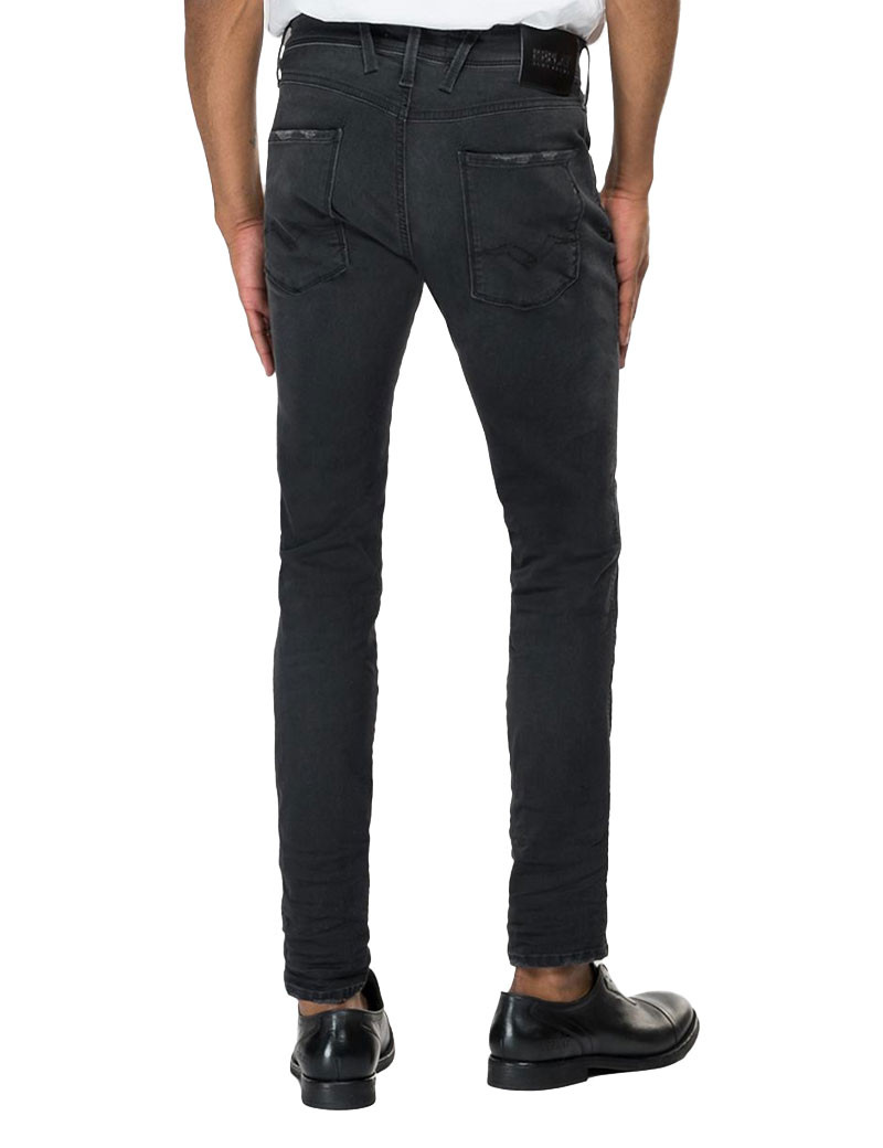 REPLAY JEAN SLIM ANBASS BLACK .098