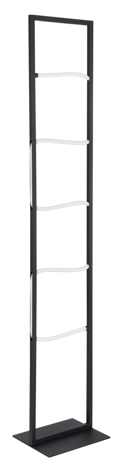 LED-Stehleuchte - schwarz matt-opal - 135 cm