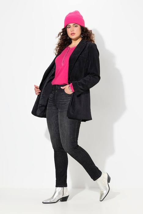 Jeans Sarah, Ziernähte, schmales Bein, Komfortbund