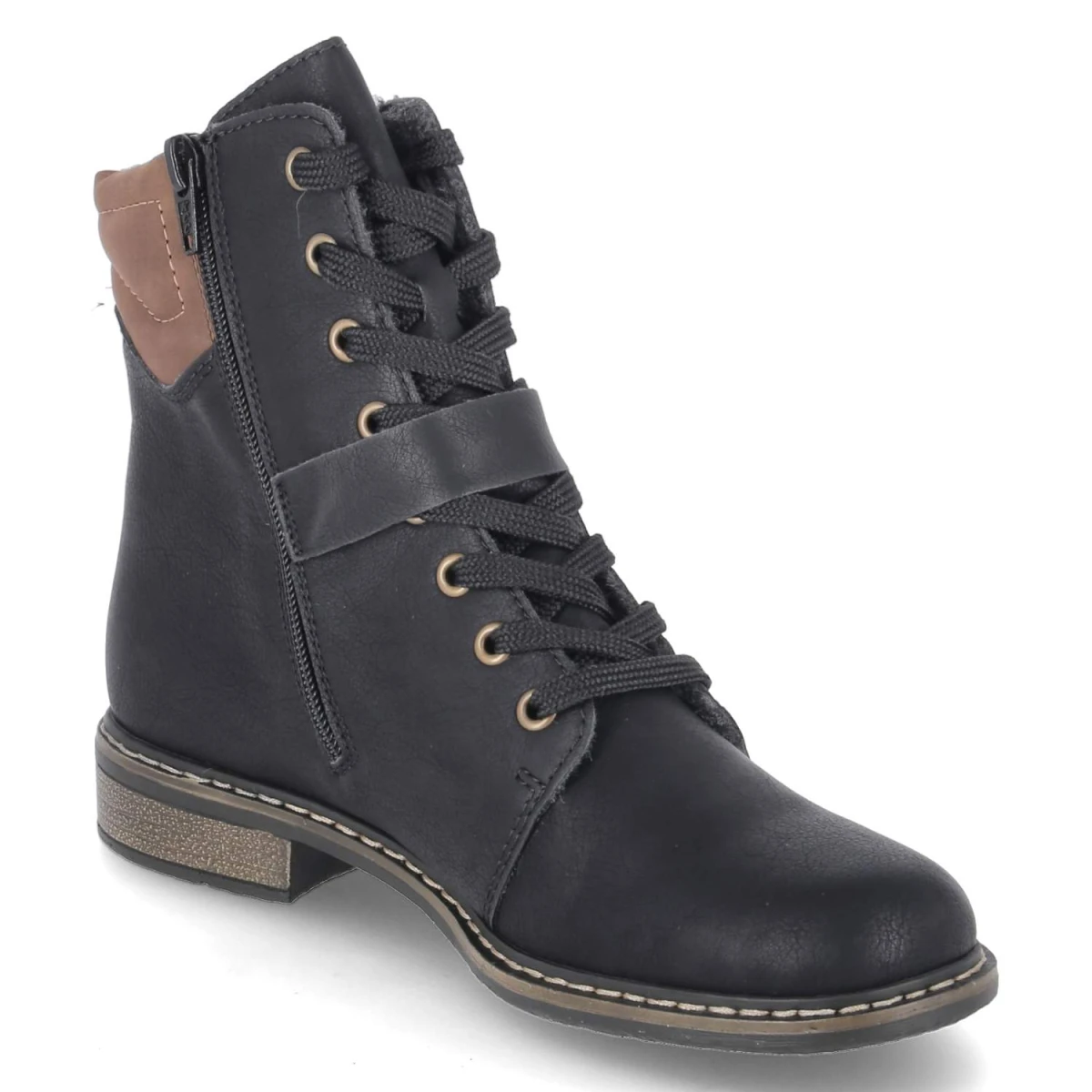 RiekerSchnürstiefeletten - schwarz