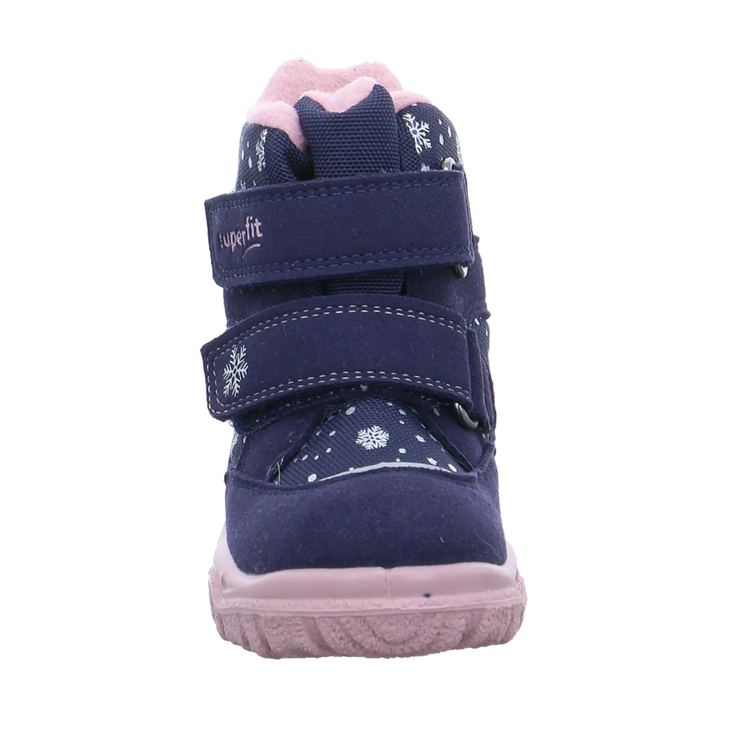 SUPERFIT Kleinkinder-Snowboot  Membran Blau Textil  Baby-Winterstiefel Mädchen