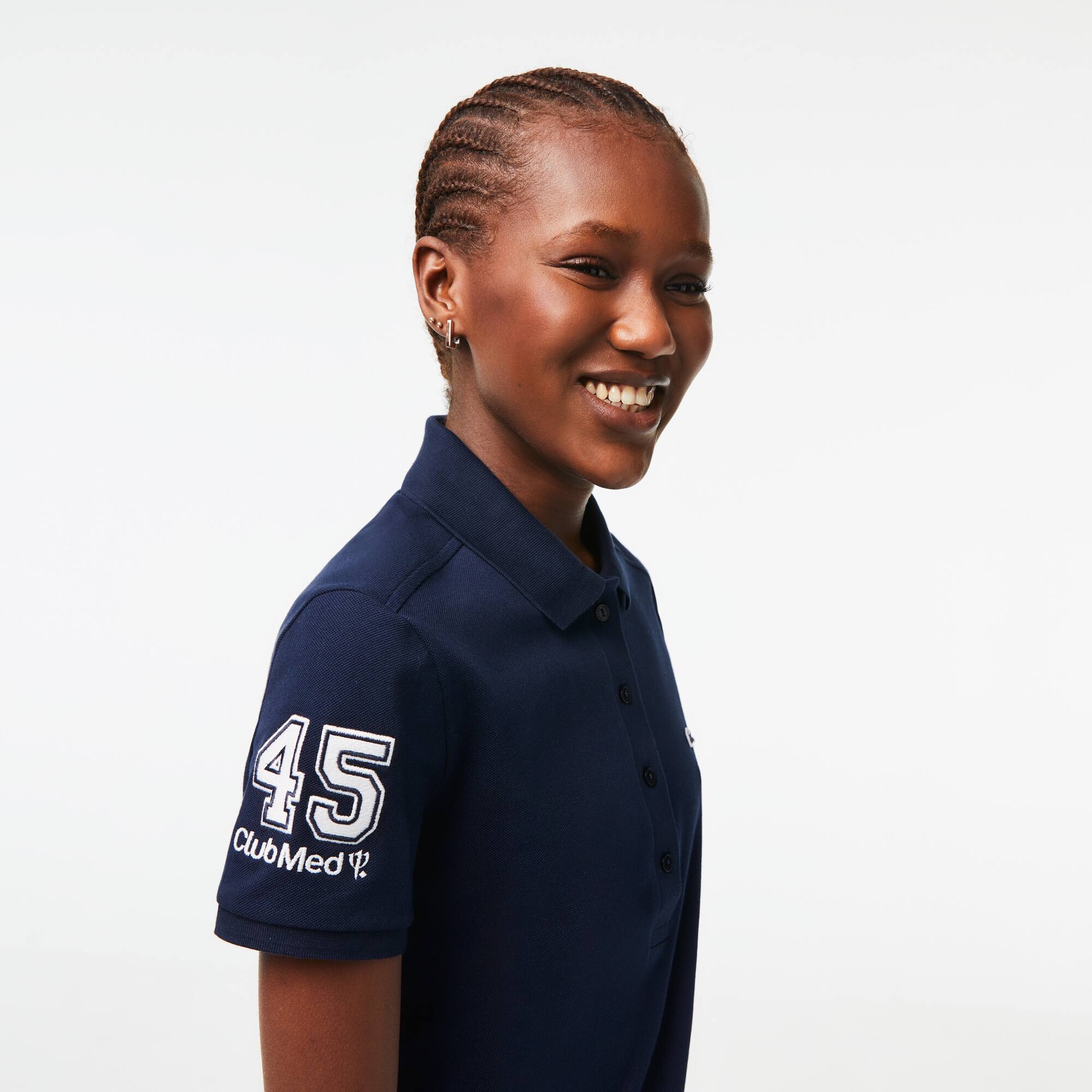 Damen LACOSTE x Club Med Poloshirt aus Baumwolle Kurze Ärmel - Blau - Lacoste - Damen