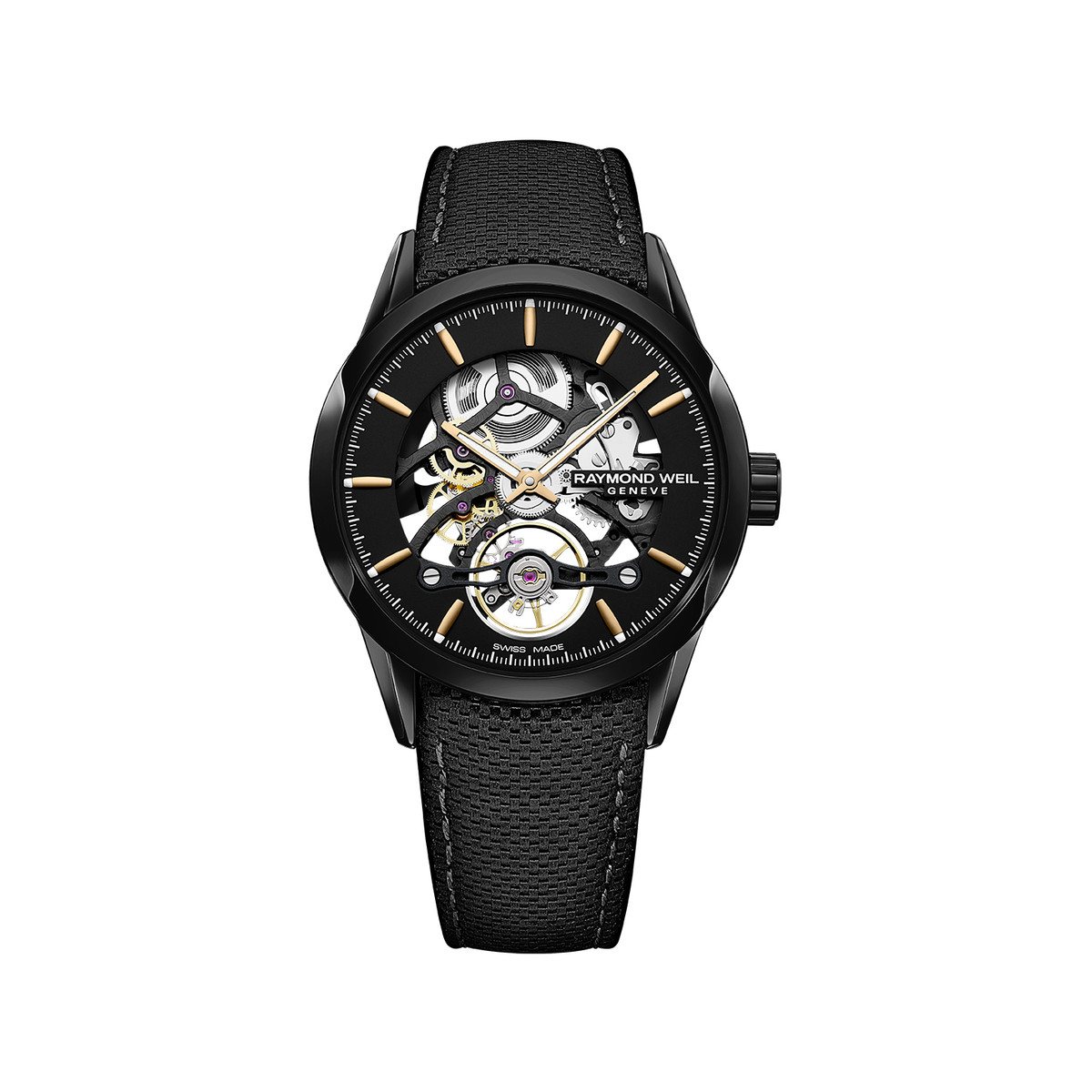 Montre Raymond Weil homme mécanique acier cuir