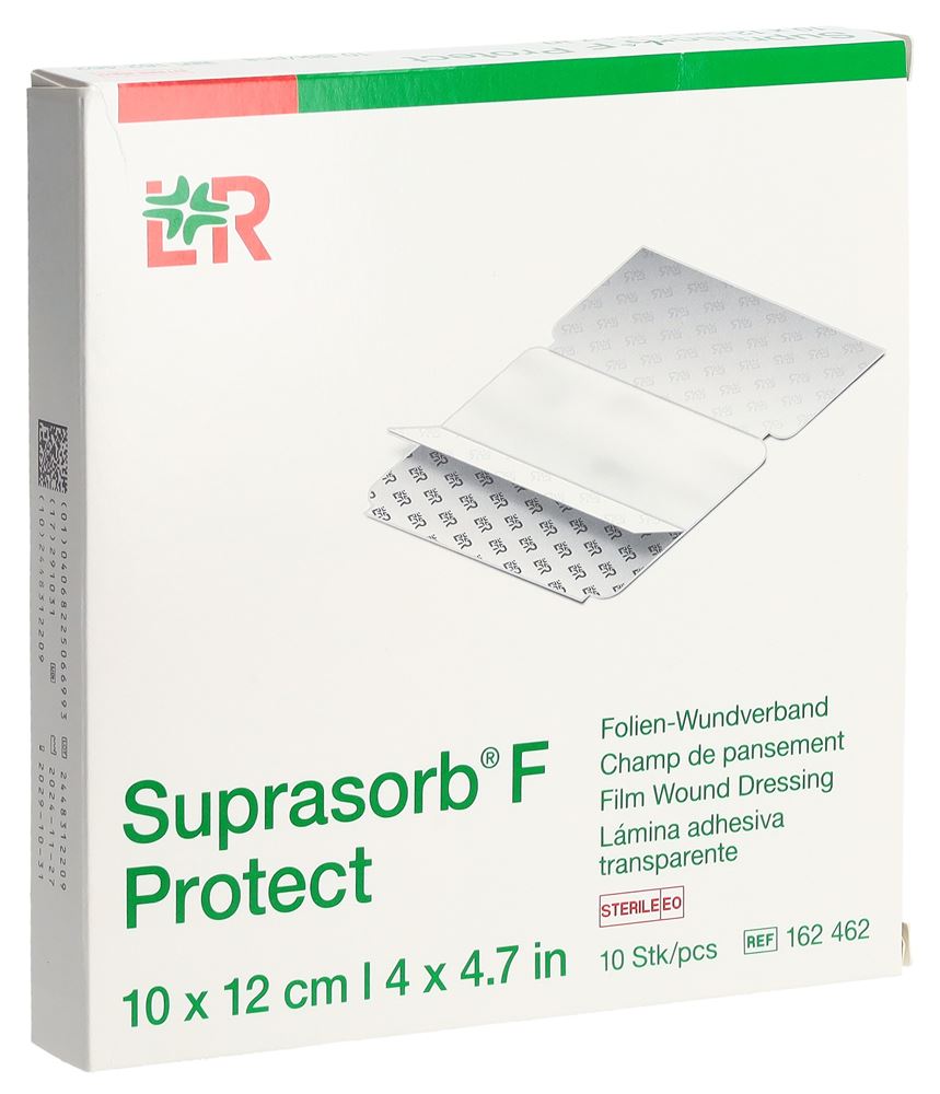 SUPRASORB F Protect 10x12cm steril 10 Stk