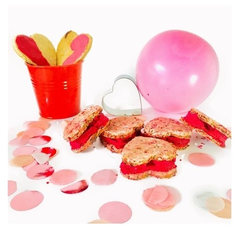 Kit de confeitaria para o Dia dos Namorados da Loonypets para cães