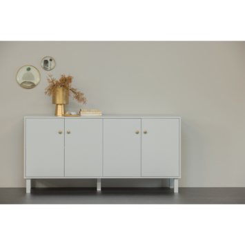 WOOOD dressoir Madu wolkengrijs grenenhout 78 x 160 x 46 cm