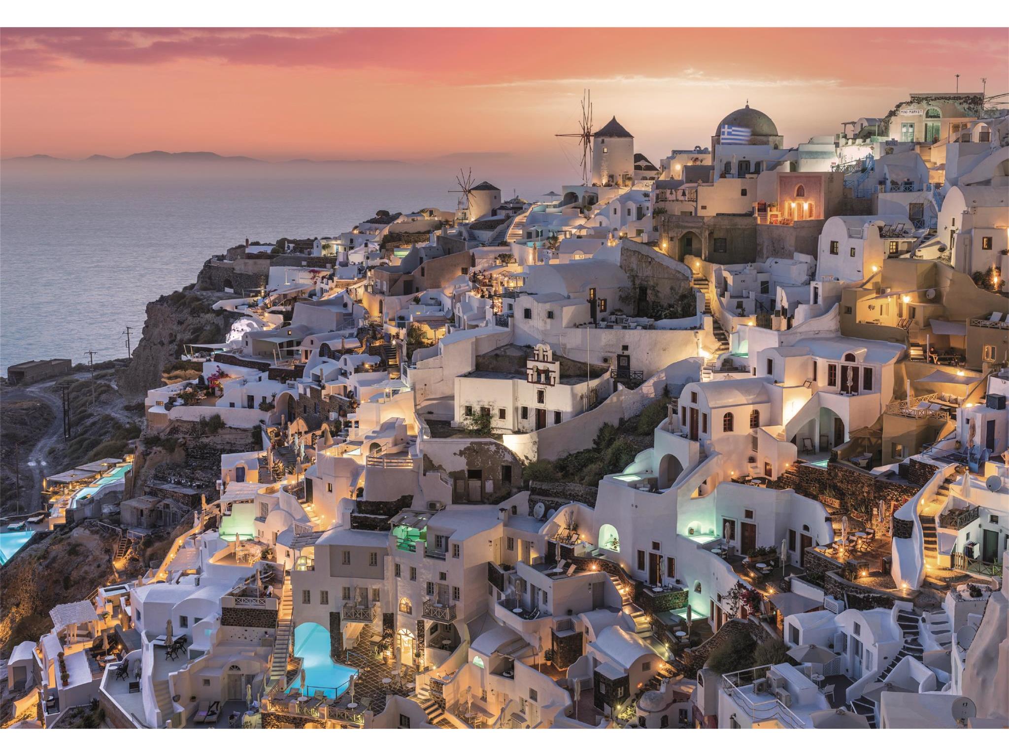 PUZZLE SANTORINI CLEMENTONI 1000 PEÇAS