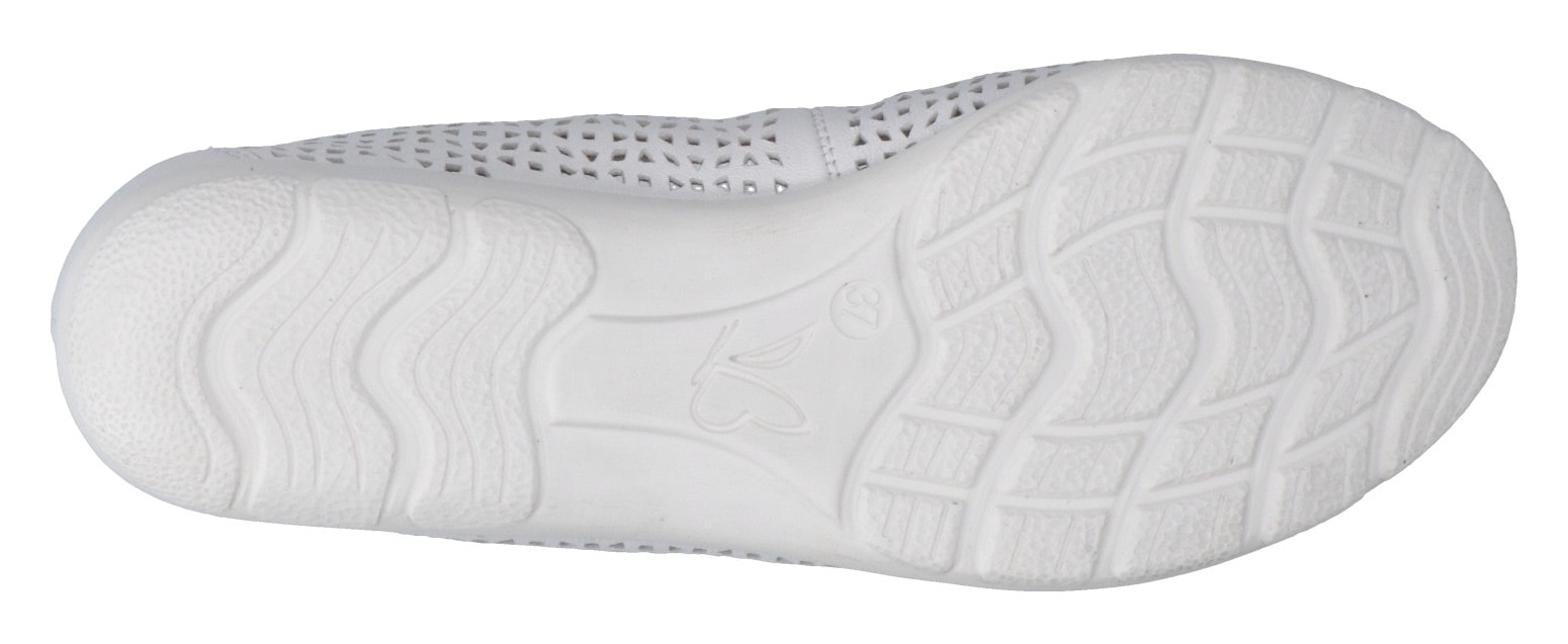 Caprice Ballerina  , Slipper, Bequemschuh, Schlupfschuh mit Perforation