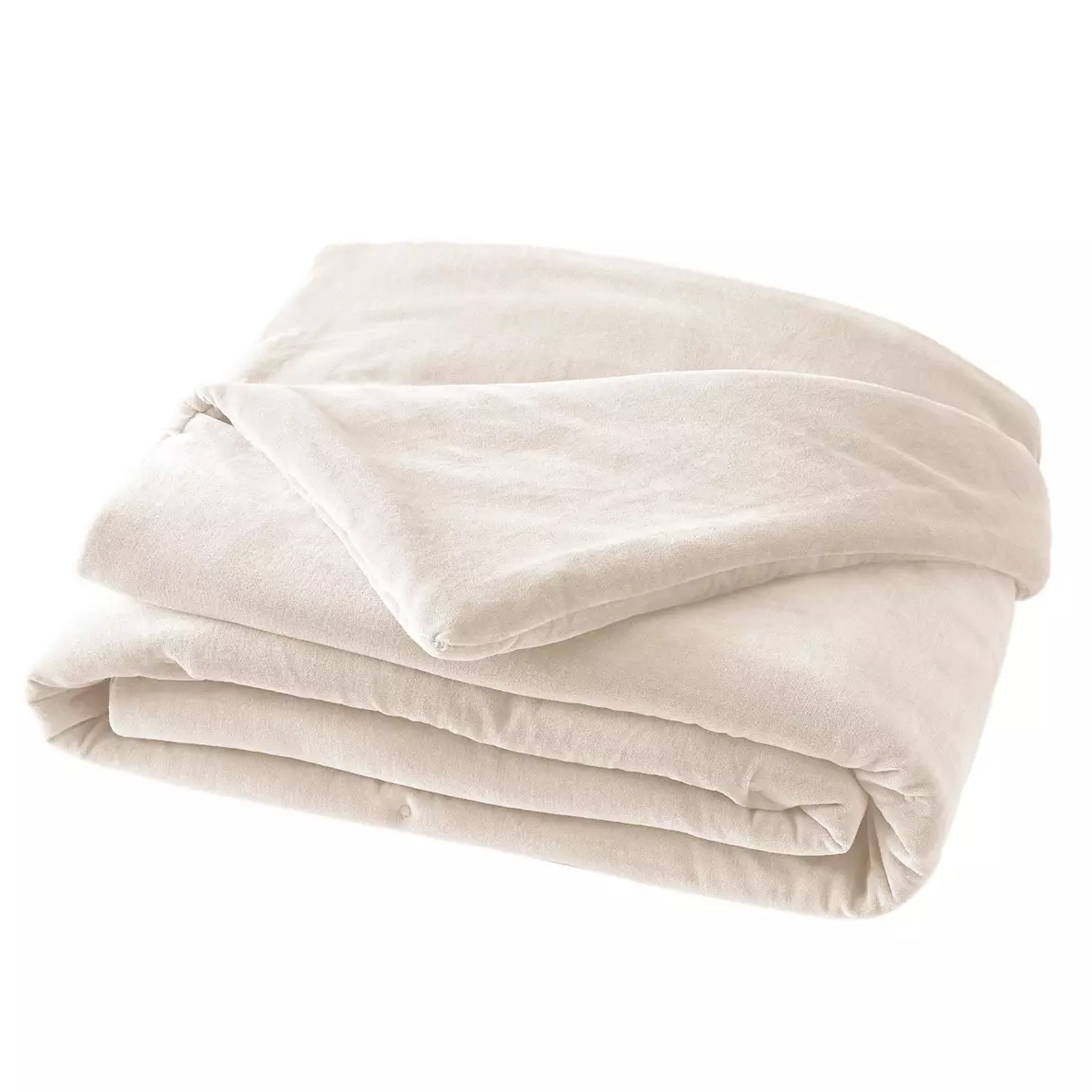 Edredon velours de coton (90 x 200 cm) César Beige pampa