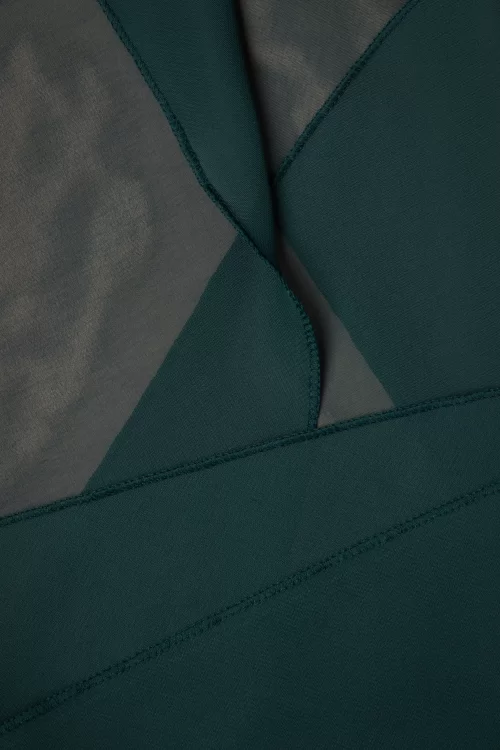 ZaZoo Chiffon sjaal in groenblauw