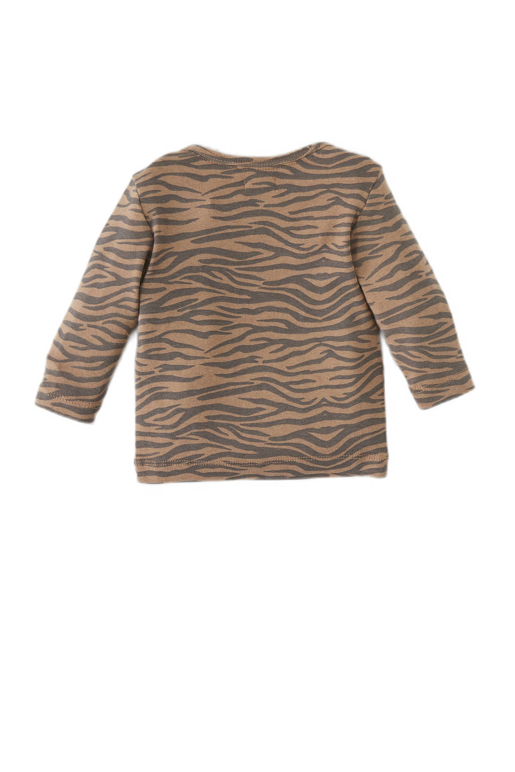 Babyface baby longsleeve met zebraprint bruin