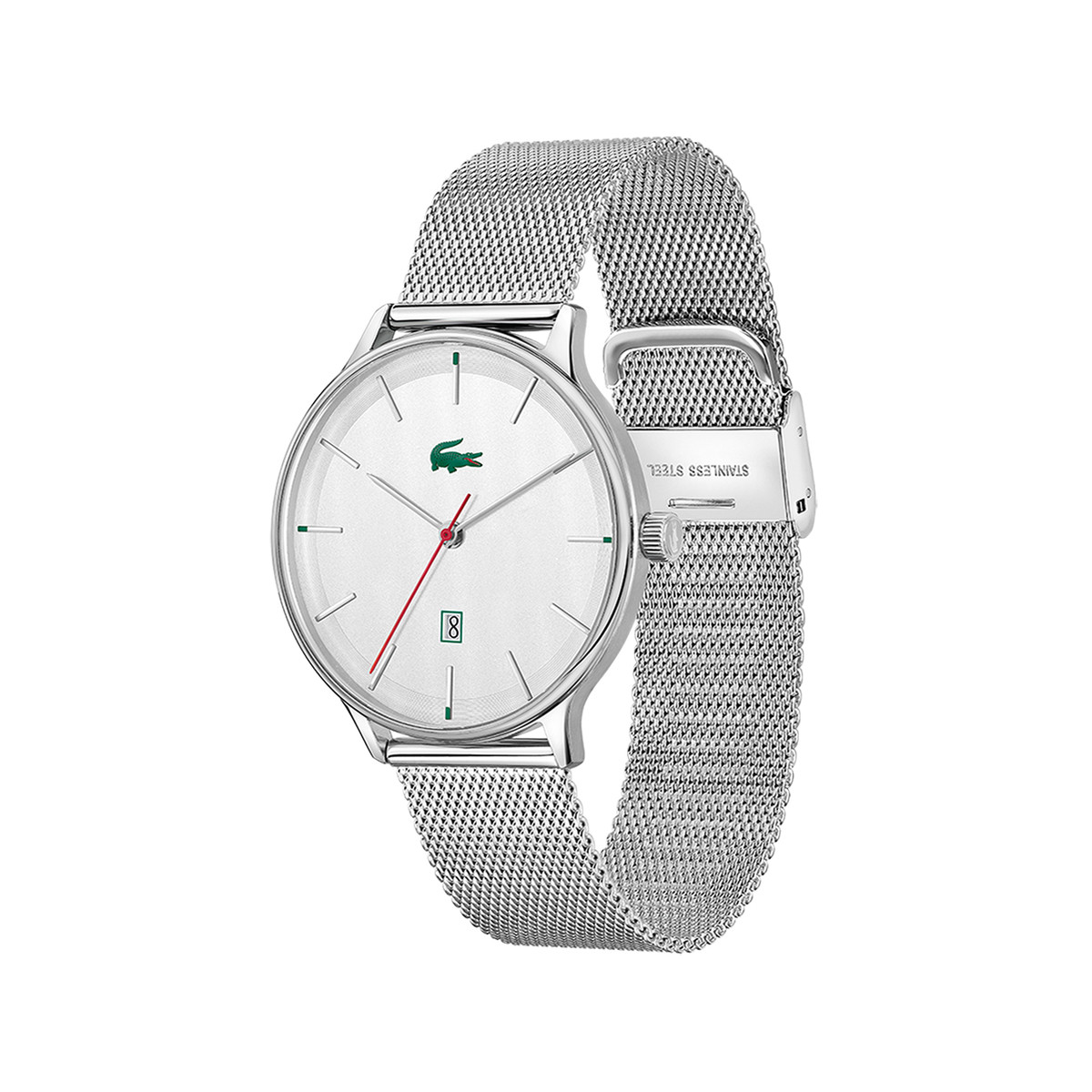 Montre Lacoste homme bracelet acier maille milanaise