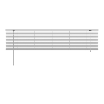 GAMMA aluminum jaloezie 25 mm wit (kleurnr. 201) 180x180 cm (bxh)