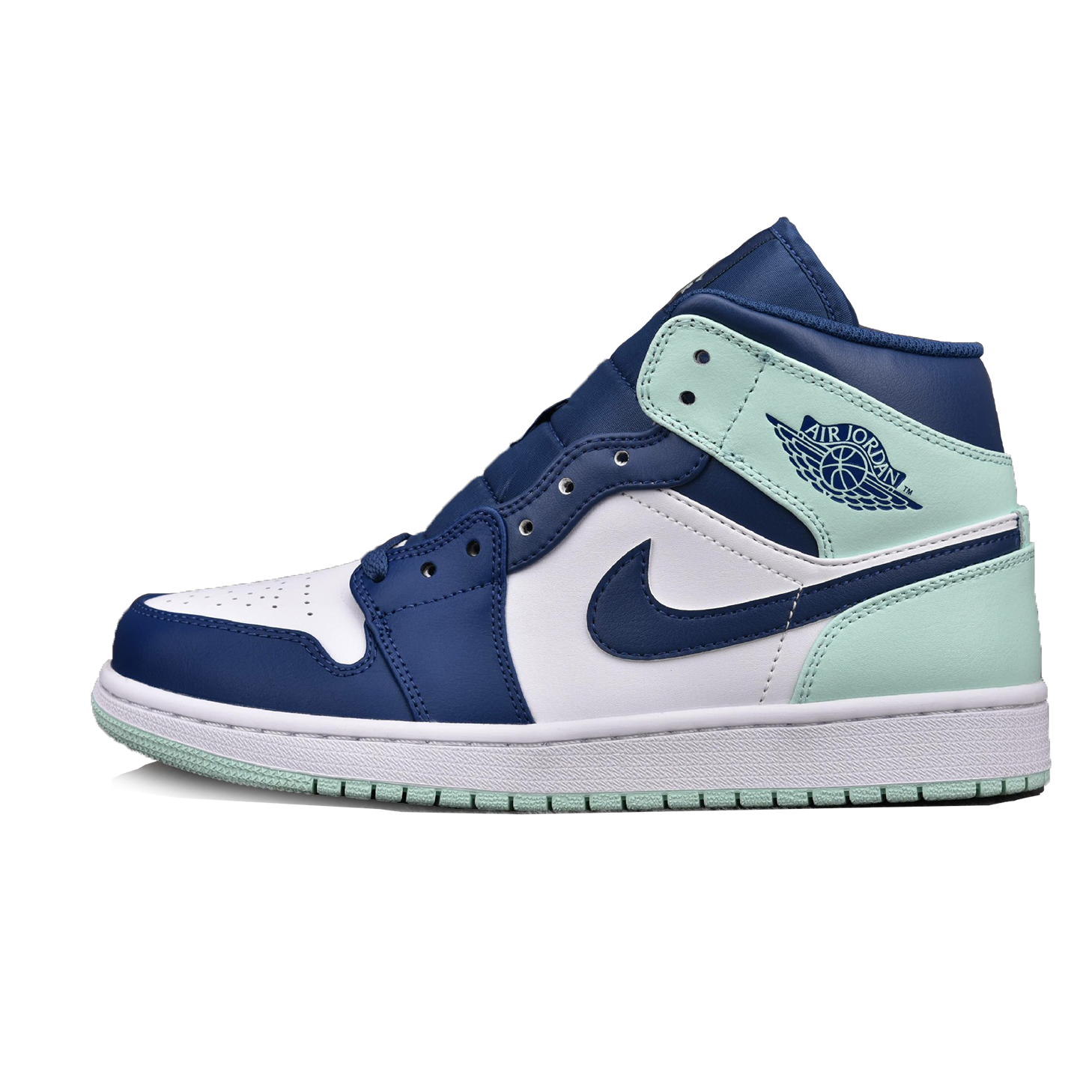 Jordan 1 Mid Mystic Navy Mint Foam / Blue Mint