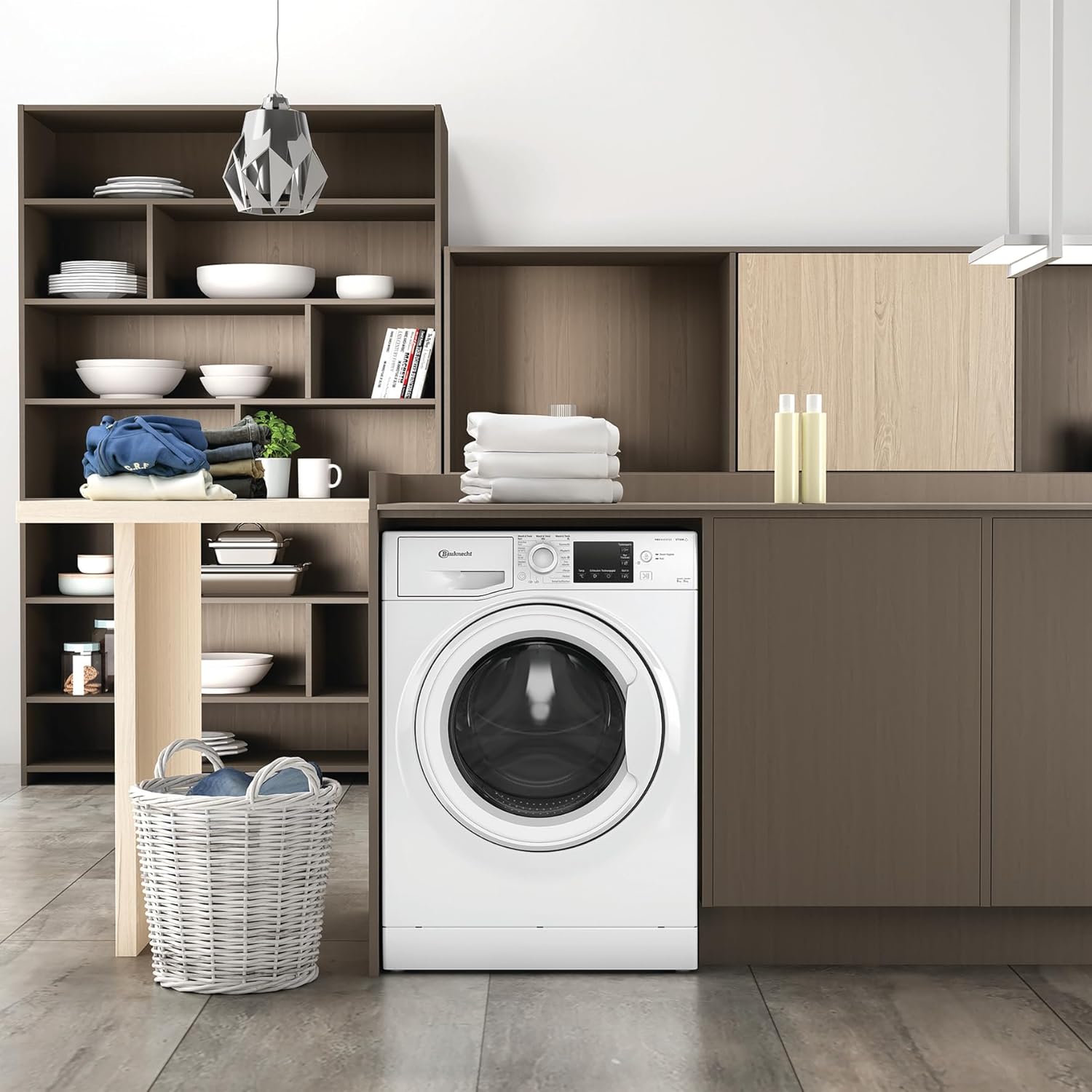 Bauknecht WD Eco Shield 8614 D Waschtrockner, 8 kg Waschen, 6 kg Trocknen, Flecken 40°, Steam Hygiene mit Antivirus, Steam Refresh, Anti-Allergie-Programm, Dynamic Inverter-Motor, Weiß