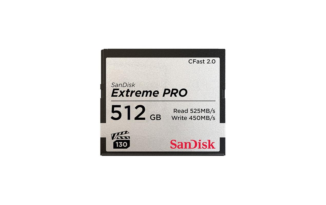 CFast-Karte Extreme Pro 512 GB<br>CFast 2.0-Karte für Kameras und Camcorder