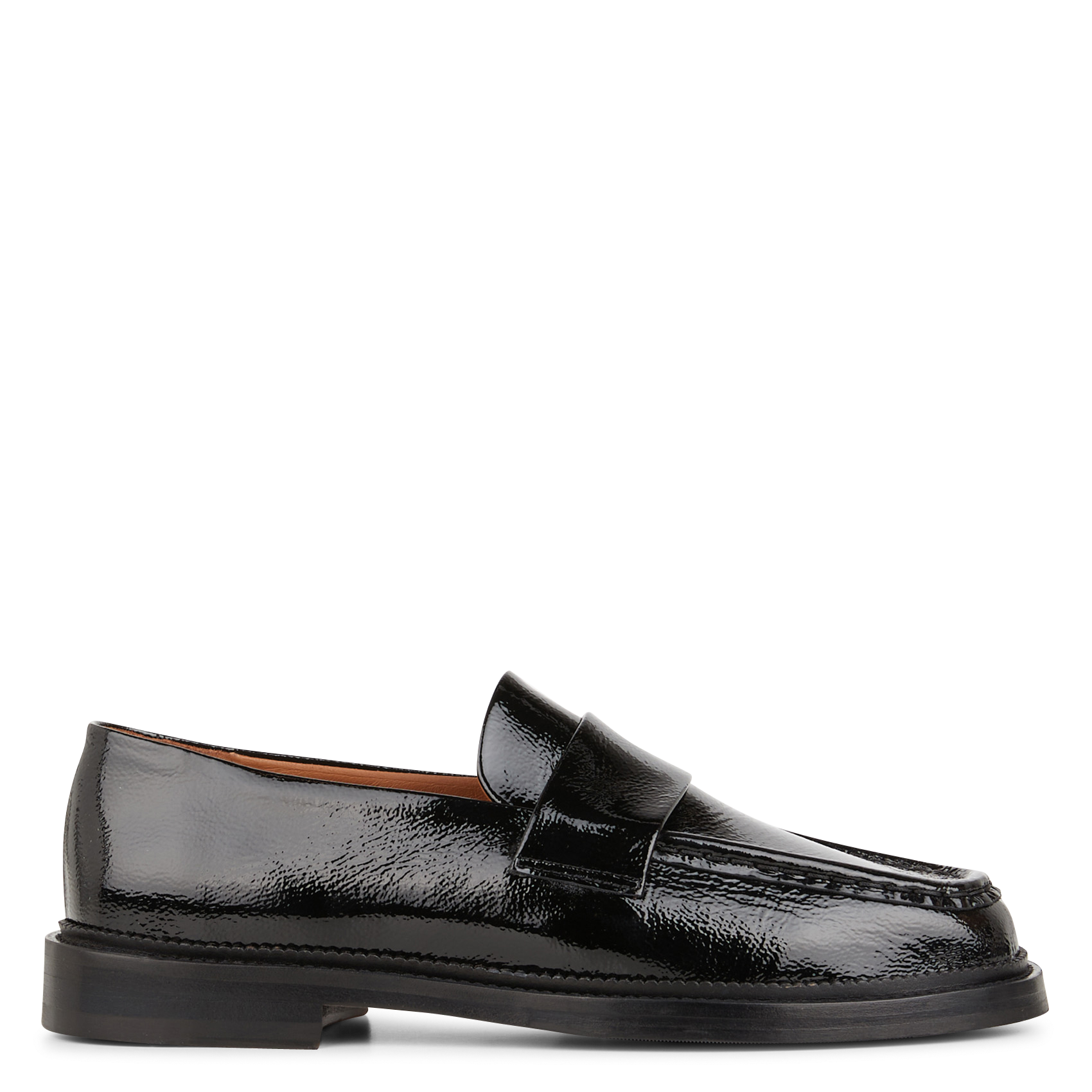 TRACY - Mocassins en cuir vernis | Noir