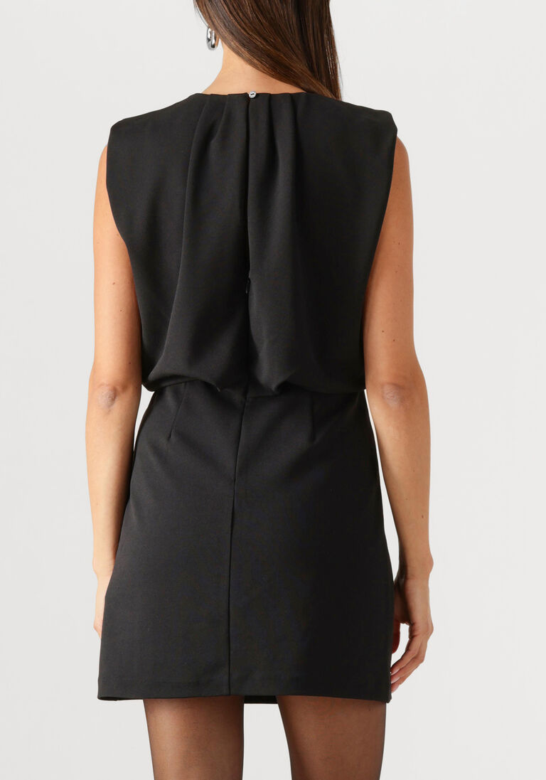zwarte co'couture mini jurk falconcc pleat mini dress