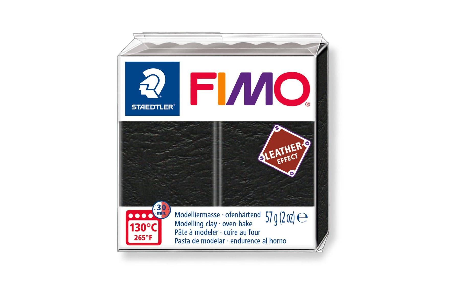 Modelliermasse leather-effect SchwarzFIMO leather-effect